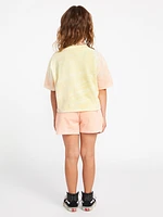 Girls Galactic Stone Short Sleeve Shirt - Citron