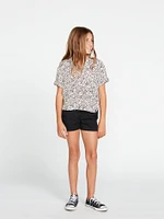 Girls Cant Be Tamed Short Sleeve Top - Sand