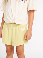 Girls Lived Lounge Fleece Shorts - Citron