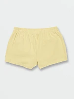 Girls Lived Lounge Fleece Shorts - Citron