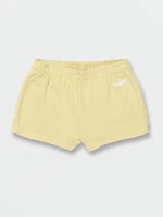 Girls Lived Lounge Fleece Shorts - Citron