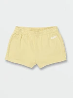 Girls Lived Lounge Fleece Shorts - Citron