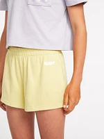 Girls Lived Lounge Fleece Shorts - Citron