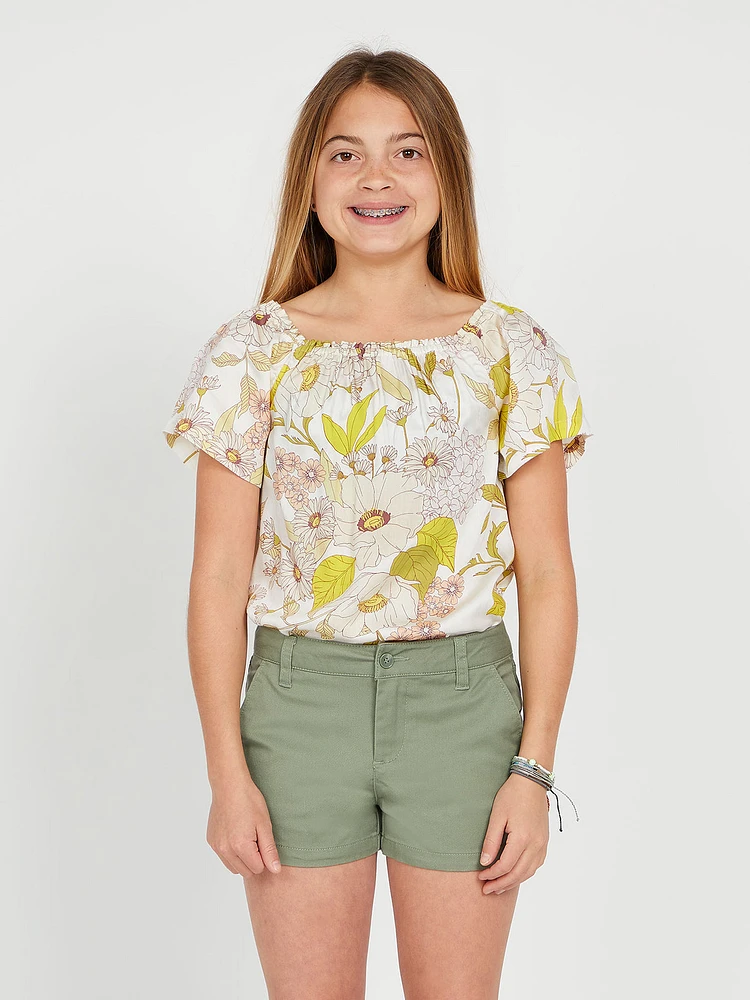 Girls Frochickie Short - Light Army