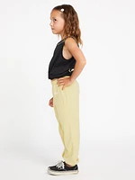 Girls Lived Lounge Fleece Elastic Waist Pants - Citron