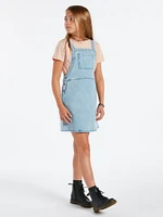 Girls Sunday Strut Dress - Pale Blue