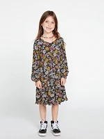 Girls Happy Dazee Dress - Espresso