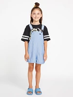 Girls Sunday Strut Romper - Blue Bird