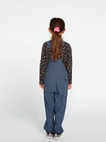 Girls Sunday Strut Overalls - Flight Blue