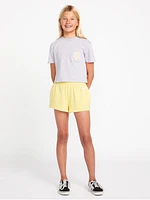 Girls Pocket Dial Short Sleeve Tee - Moonbeam