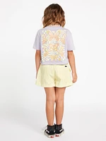 Girls Pocket Dial Short Sleeve Tee - Moonbeam