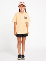 Girls Truly Stoked Boyfriend Short Sleeve Tee - Melon