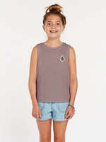 Girls Flexin Muscle Tank - Raisin