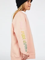 Girls Truly Stokin Boyfriend Sweatshirt