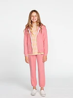 Girls Lived Lounge Zip Fleece