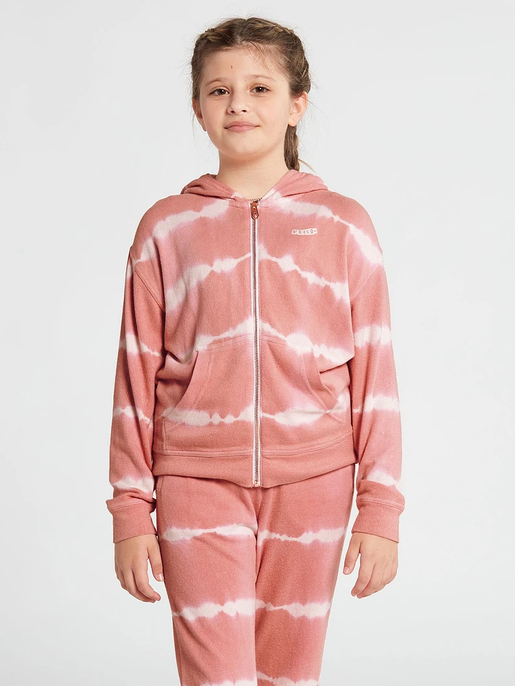 Girls Lived Lounge Zip Sweatshirt - Sepia