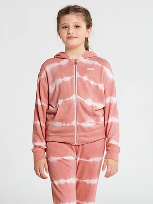 Girls Lived Lounge Zip Sweatshirt - Sepia