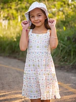 Girls Stickerbook Bucket Hat - Star White