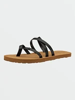 Girls Easy Breezy Big Youth Sandals - Black