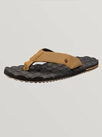 Recliner Leather Sandals - Vintage Brown