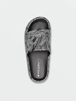 Mens Stoney Cloud Slide Sandals - Black White