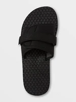 Mens Eco Recliner Slide Sandals - Black Grey