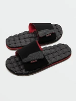 Recliner Slide Sandals - Ribbon Red