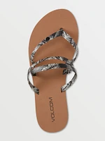 Easy Breezy II Sandal - Black White