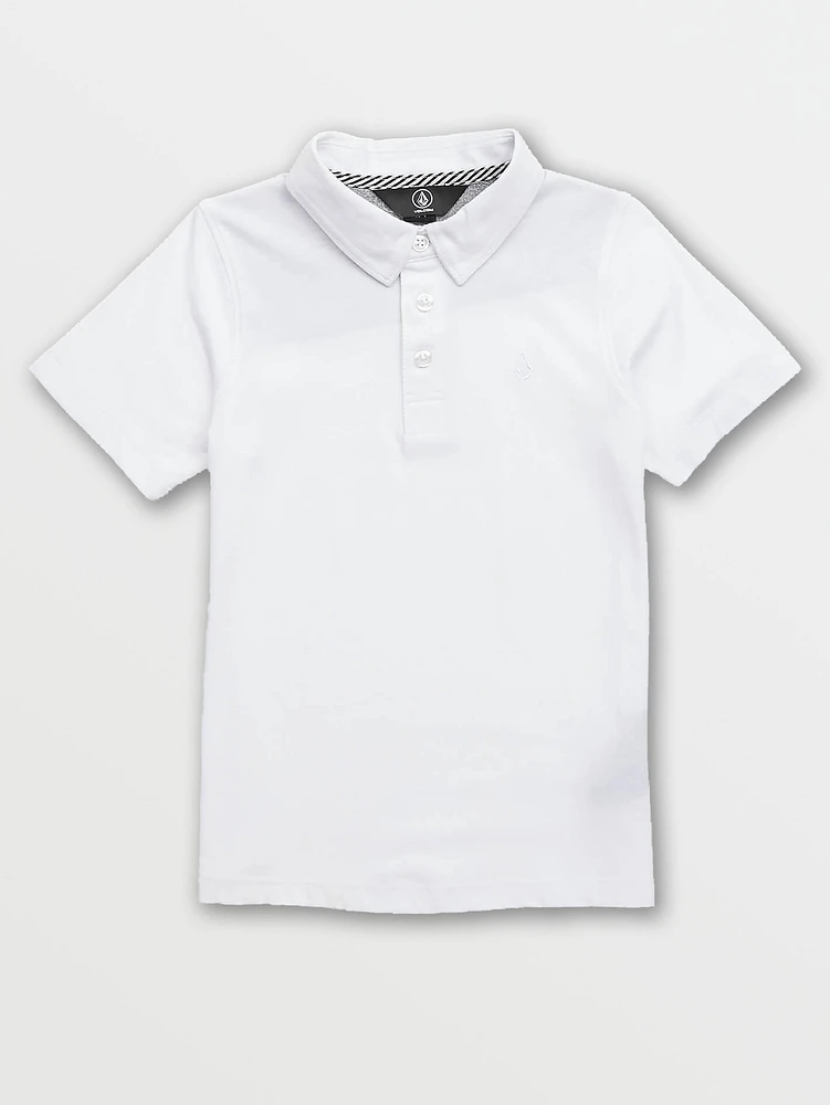 Little Boys Wowzer Polo - White