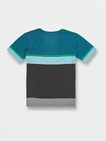 Little Boys Stone Blocker Crew Sweatshirt - Aged Indigo