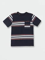 Little Boys Warsaw Crew Short Sleeve Shirt - Navy