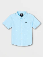Little Boys Salford Short Sleeve Shirt - Washed Blue