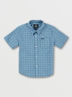 Little Boys Stone Mags Short Sleeve Shirt - Slate Blue