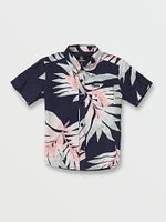 Little Boys Seeweed Short Sleeve Shirt - Navy