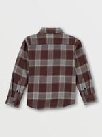 Little Boys Caden Plaid Long Sleeve Flannel