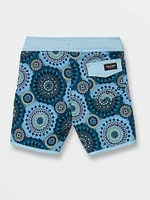 Little Boys Barnacle Scallop Mod Trunks - Navy