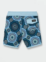 Little Boys Barnacle Scallop Mod Trunks - Navy