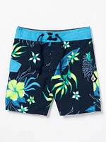 Little Boys Mod-Tech Sunriser Floral Trunks - Navy