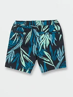 Little Boys Frickin Mix Elastic Waist Shorts - Navy