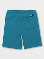 Little Boys Strike Produce Elastic Waist Shorts - Ocean Teal