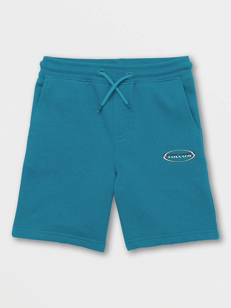 Little Boys Strike Produce Elastic Waist Shorts - Ocean Teal