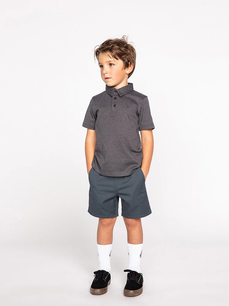 Little Boys Frickin Elastic Waist Shorts - Marina Blue