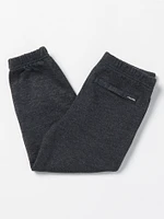 Little Boys Offshore Stone Elastic Waist Fleece Pants - Heather Black