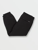 Little Boys Caiden Fleece Pants - Black