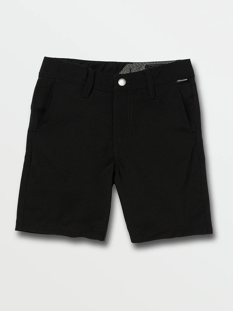 Little Boys Frickin Surf N' Turf Static Shorts - Black Out