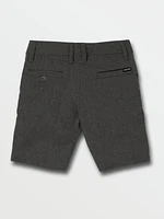 Little Boys Frickin Surf N' Turf Static Shorts - Charcoal Heather