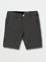 Little Boys Frickin Surf N' Turf Static Shorts - Charcoal Heather