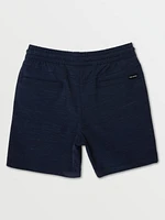 Little Boys Understoned Elastic Waist Hybrid Shorts - Navy