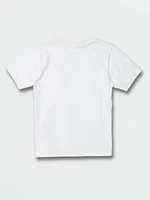 Little Boys Crisp Stone Short Sleeve Tee - White