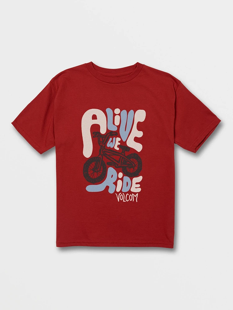 Little Boys Alive We Ride Short Sleeve Tee